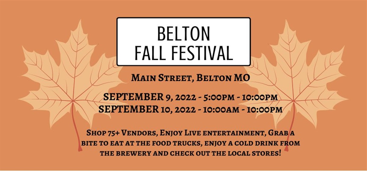 2022 Belton Fall Festival City of Belton